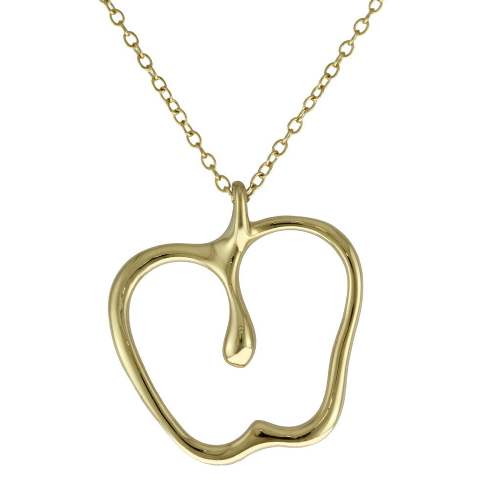 Tiffany Apple Necklace Gold Long Chain